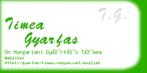 timea gyarfas business card